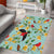 Aloha Hawaii Area Rug I'iwi on Mamane Pastel Turquoise