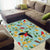 Aloha Hawaii Area Rug I'iwi on Mamane Pastel Turquoise