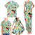 Aloha Hawaii Family Matching Tank Maxi Dress and Hawaiian Shirt I'iwi on Mamane Pastel Turquoise