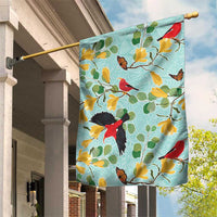 Aloha Hawaii Garden Flag I'iwi on Mamane Pastel Turquoise