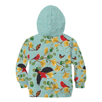 Aloha Hawaii Kid Hoodie I'iwi on Mamane Pastel Turquoise
