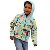 Aloha Hawaii Kid Hoodie I'iwi on Mamane Pastel Turquoise