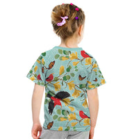 Aloha Hawaii Kid T Shirt I'iwi on Mamane Pastel Turquoise