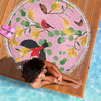 Aloha Hawaii Beach Blanket I'iwi on Mamane Pastel Pink