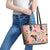 Aloha Hawaii Leather Tote Bag I'iwi on Mamane Pastel Pink