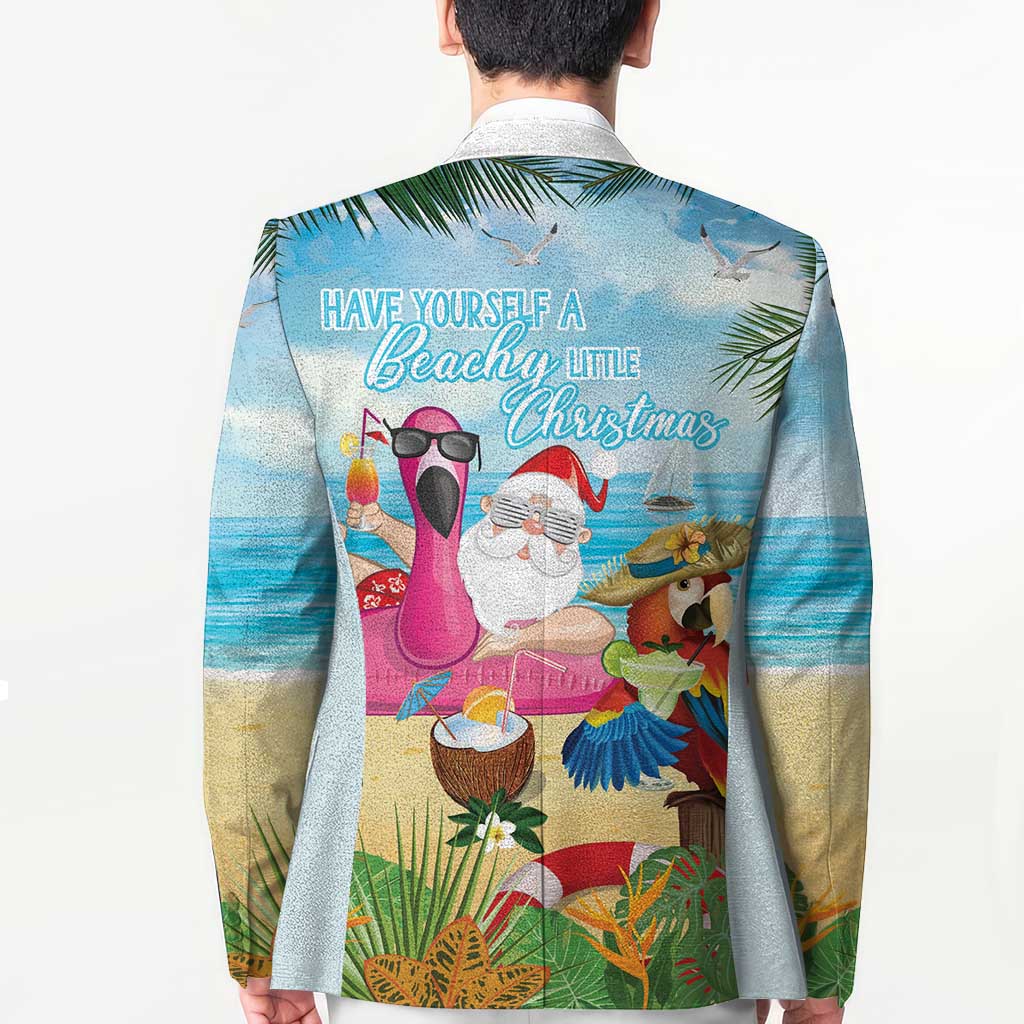 Have Yourself A Beachy Little Christmas Blazer with Santa Chilling - Polynesian Pride