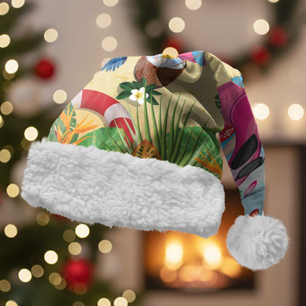 Have Yourself A Beachy Little Christmas Santa Hat with Santa Chilling - Polynesian Pride