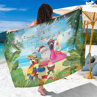 Have Yourself A Beachy Little Christmas Sarong with Santa Chilling - Polynesian Pride