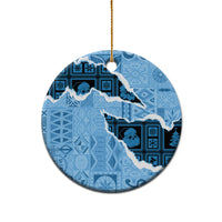 Bula Fiji Tapa Mix Christmas Ceramic Ornament Vintage Style LT7 - Polynesian Pride