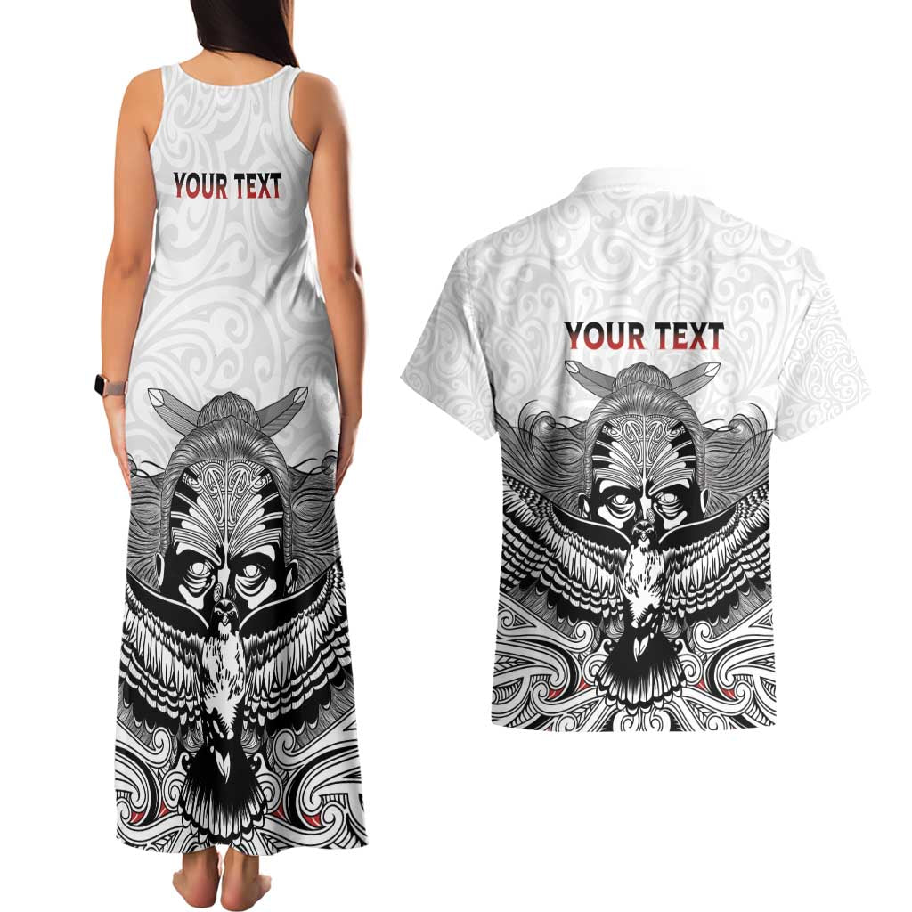 Aotearoa Personalized Couples Matching Tank Maxi Dress and Hawaiian Shirt Proud To Be Maori
