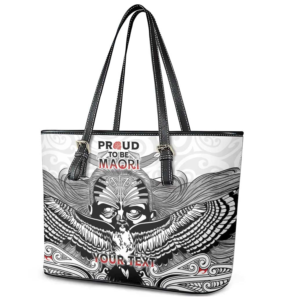 Aotearoa Personalized Leather Tote Bag Proud To Be Maori