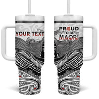 Aotearoa Personalized Tumbler With Handle Proud To Be Maori