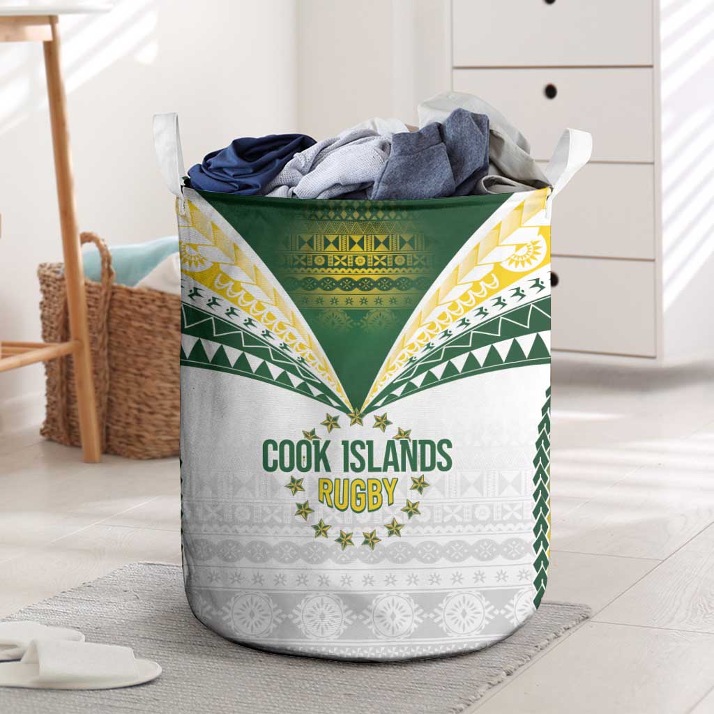Cook Islands Rugby Laundry Basket Kuki's Aitu Champions - Polynesian Pride