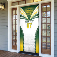 Cook Islands Rugby Custom Door Cover Kuki's Aitu Champions - Polynesian Pride
