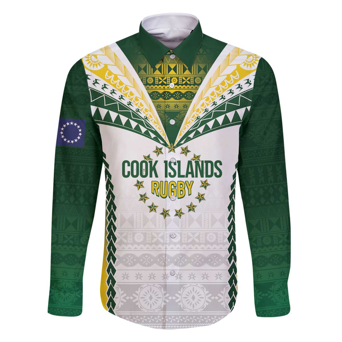 Cook Islands Rugby Custom Family Matching Off The Shoulder Long Sleeve Dress and Hawaiian Shirt Kuki's Aitu Champions - Polynesian Pride