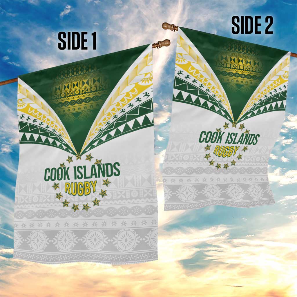 Cook Islands Rugby Garden Flag Kuki's Aitu Champions - Polynesian Pride
