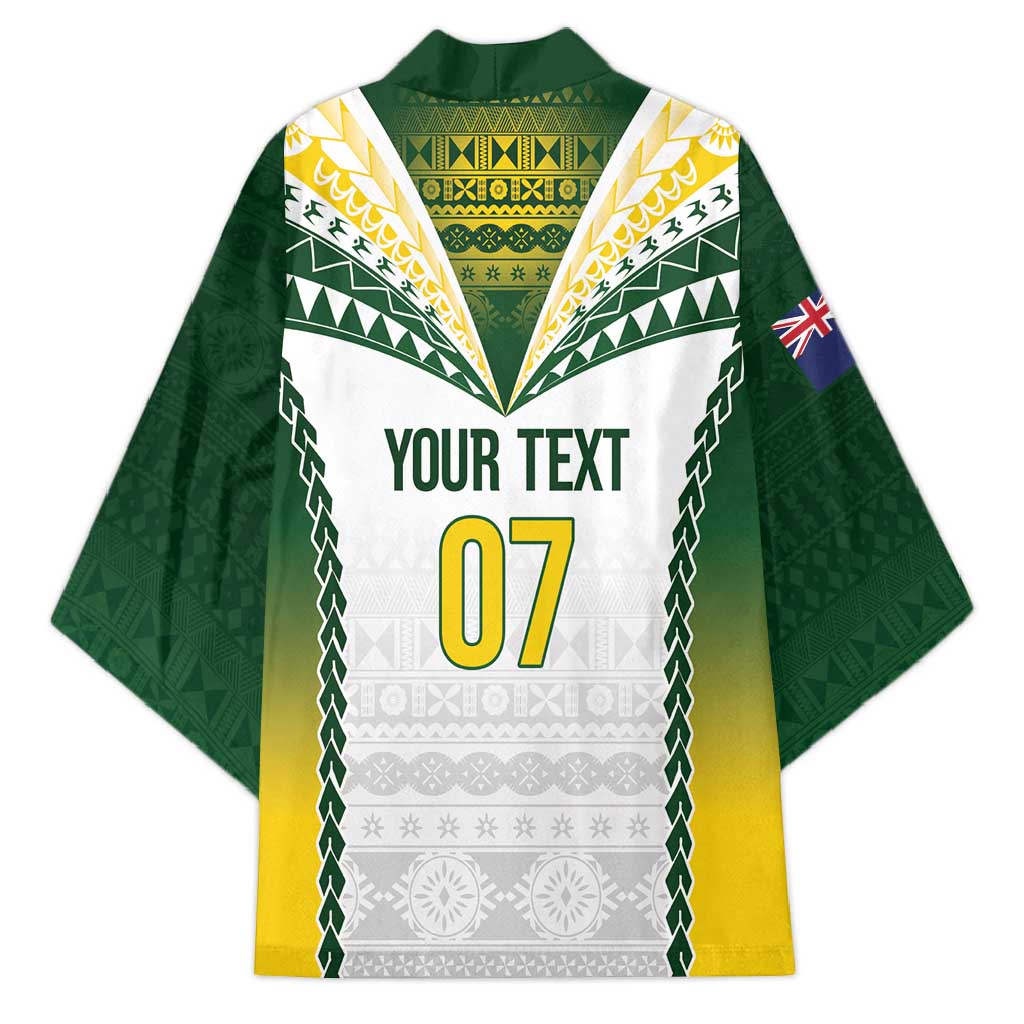 Cook Islands Rugby Custom Kimono Kuki's Aitu Champions - Polynesian Pride