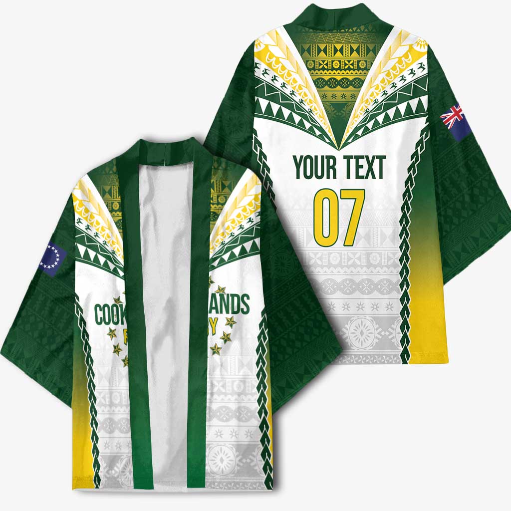 Cook Islands Rugby Custom Kimono Kuki's Aitu Champions - Polynesian Pride