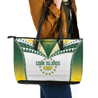 Cook Islands Rugby Leather Tote Bag Kuki's Aitu Champions - Polynesian Pride