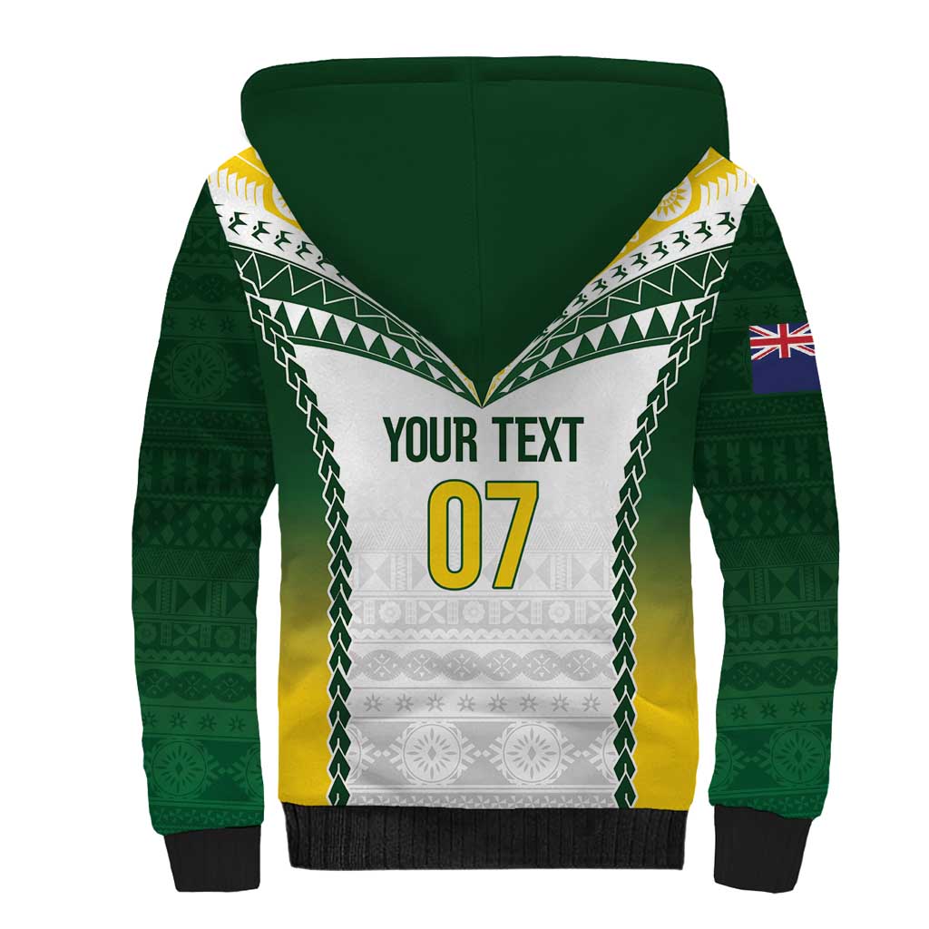 Cook Islands Rugby Custom Sherpa Hoodie Kuki's Aitu Champions - Polynesian Pride