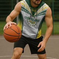 Cook Islands Rugby Custom Sleeveless Hoodie Kuki's Aitu Champions - Polynesian Pride