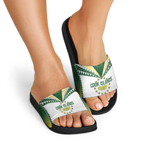 Cook Islands Rugby Slide Sandals Kuki's Aitu Champions - Polynesian Pride