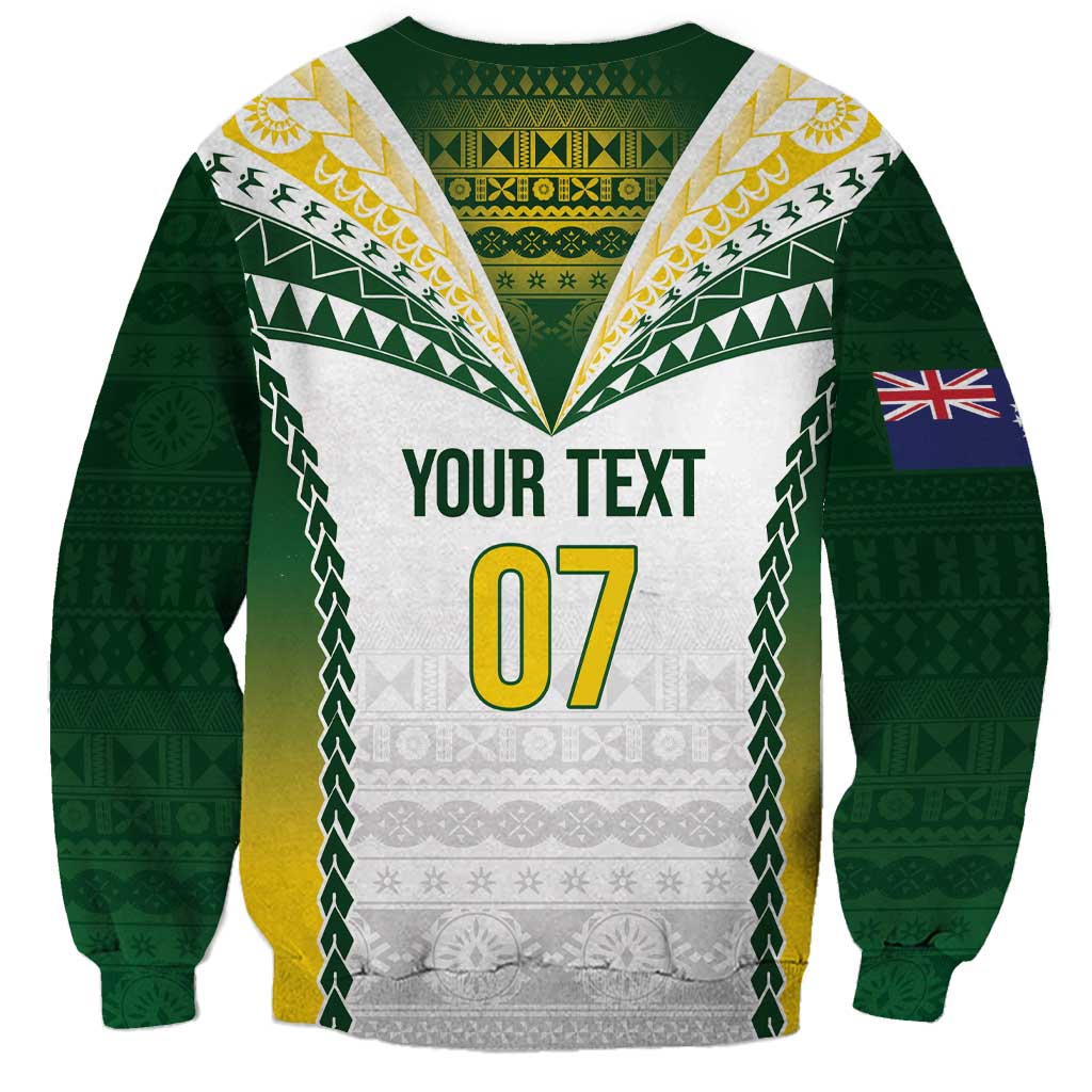 Cook Islands Rugby Custom Sweatshirt Kuki's Aitu Champions - Polynesian Pride