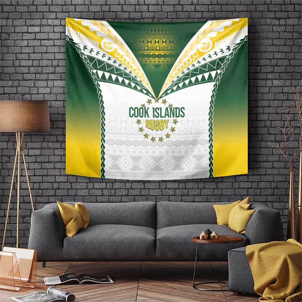 Cook Islands Rugby Tapestry Kuki's Aitu Champions - Polynesian Pride