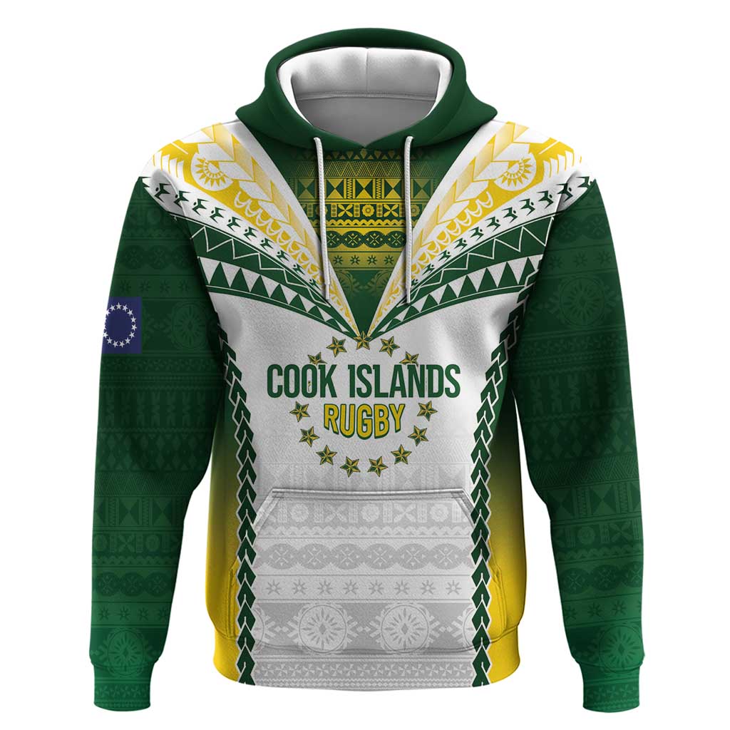 Cook Islands Rugby Custom Zip Hoodie Kuki's Aitu Champions - Polynesian Pride