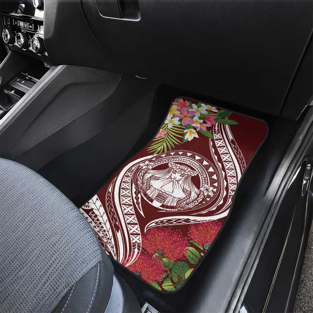 Aloha Hawaii Big Island Car Mats Ohia Lehua Wahine