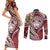 Aloha Hawaii Big Island Couples Matching Short Sleeve Bodycon Dress and Long Sleeve Button Shirt Ohia Lehua Wahine