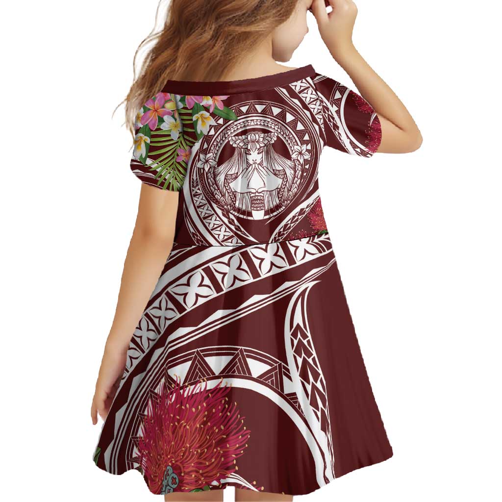 Aloha Hawaii Big Island Family Matching Summer Maxi Dress and Hawaiian Shirt Ohia Lehua Wahine