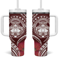 Aloha Hawaii Big Island Tumbler With Handle Ohia Lehua Wahine