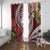 Aloha Hawaii Big Island Window Curtain Ohia Lehua Wahine