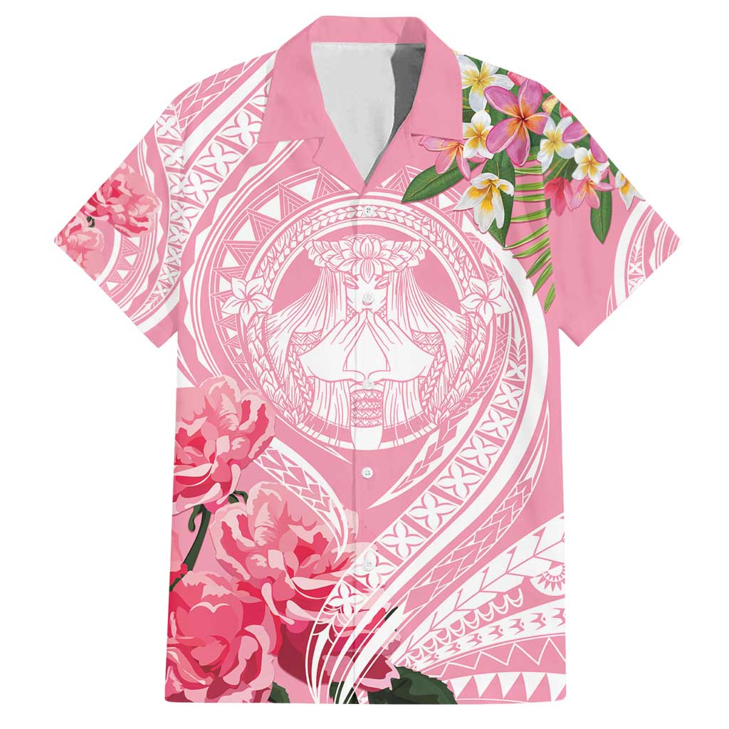Aloha Hawaii Maui Family Matching Off Shoulder Maxi Dress and Hawaiian Shirt Goddess Lokelani Rose