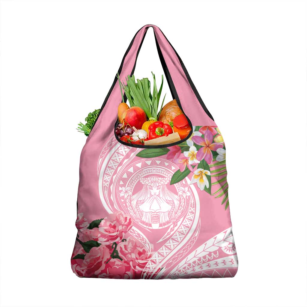 Aloha Hawaii Maui Grocery Bag Goddess Lokelani Rose