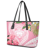 Aloha Hawaii Maui Leather Tote Bag Goddess Lokelani Rose