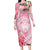 Aloha Hawaii Maui Long Sleeve Bodycon Dress Goddess Lokelani Rose