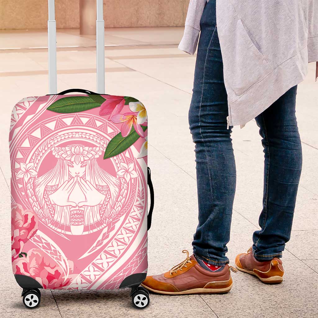 Aloha Hawaii Maui Luggage Cover Goddess Lokelani Rose