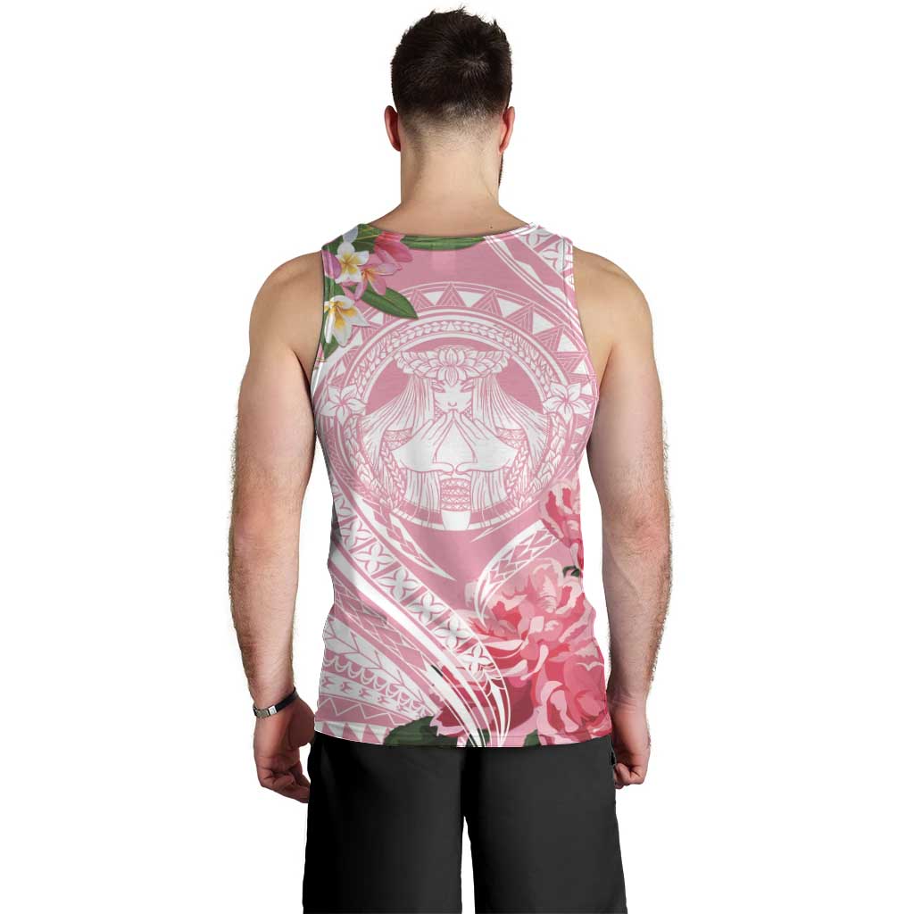 Aloha Hawaii Maui Men Tank Top Goddess Lokelani Rose