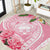 Aloha Hawaii Maui Round Carpet Goddess Lokelani Rose