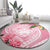 Aloha Hawaii Maui Round Carpet Goddess Lokelani Rose