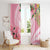 Aloha Hawaii Maui Window Curtain Goddess Lokelani Rose