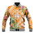 Aloha Hawaii Lanai Baseball Jacket Frangipani Mix Pineapple