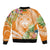 Aloha Hawaii Lanai Bomber Jacket Frangipani Mix Pineapple