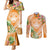 Aloha Hawaii Lanai Couples Matching Mermaid Dress and Long Sleeve Button Shirt Frangipani Mix Pineapple