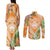 Aloha Hawaii Lanai Couples Matching Tank Maxi Dress and Long Sleeve Button Shirt Frangipani Mix Pineapple