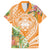 Aloha Hawaii Lanai Family Matching Tank Maxi Dress and Hawaiian Shirt Frangipani Mix Pineapple
