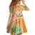 Aloha Hawaii Lanai Kid Short Sleeve Dress Frangipani Mix Pineapple