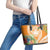 Aloha Hawaii Lanai Leather Tote Bag Frangipani Mix Pineapple